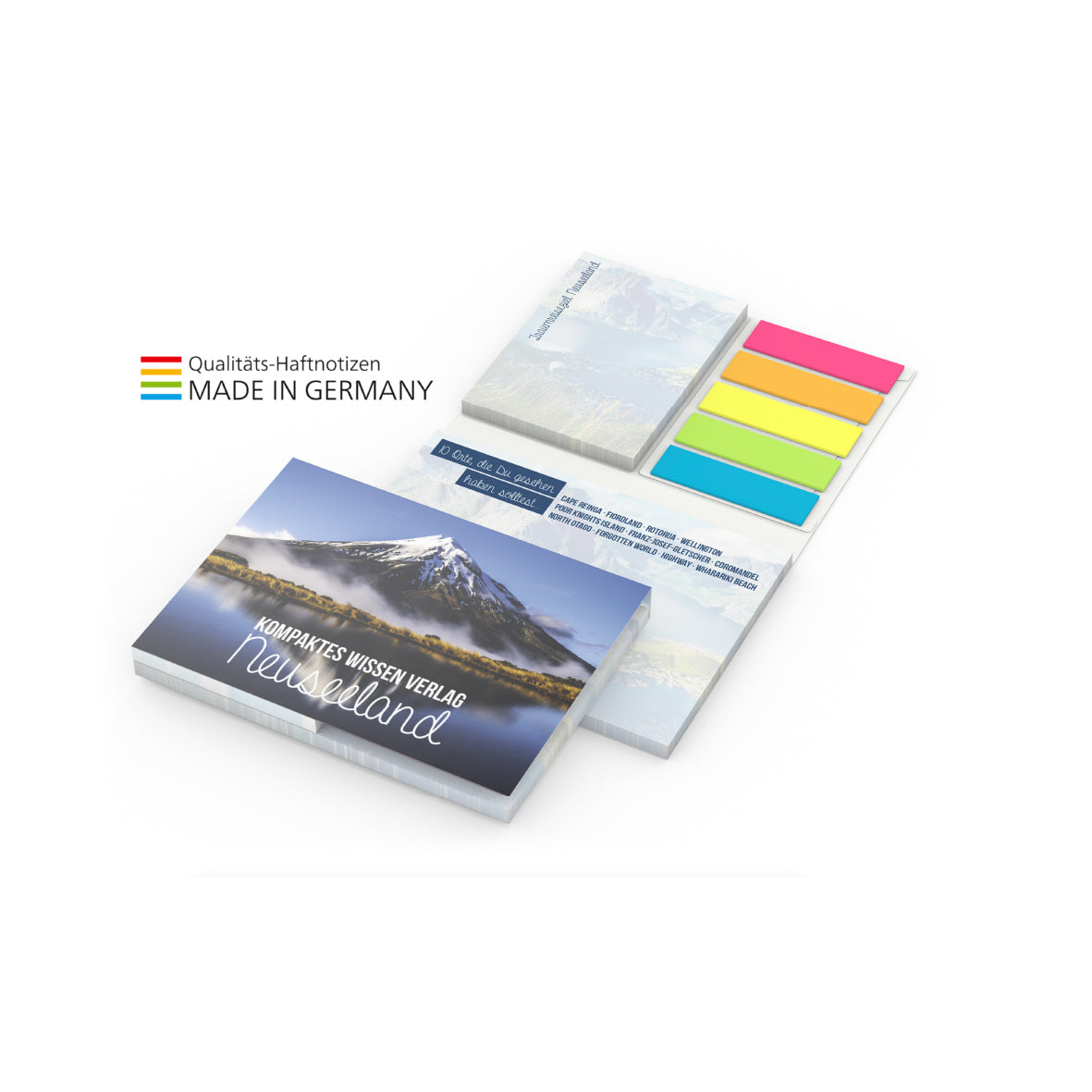 Kombi-Haftnotizset "Brüssel green+blue"