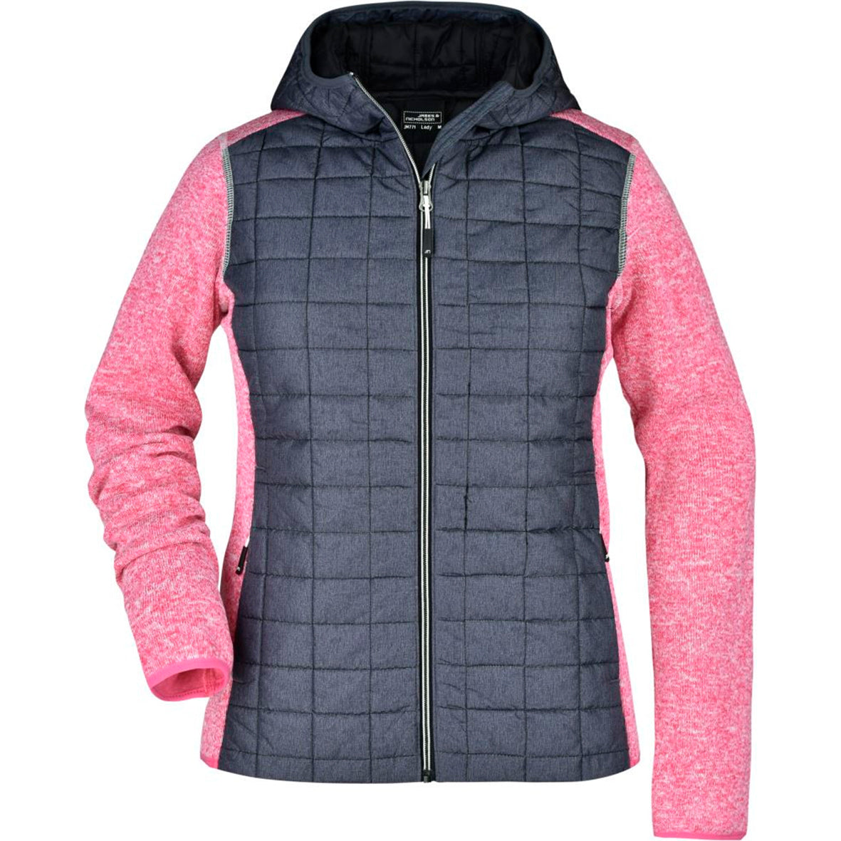 James & Nicholson Jacke "Hybrid Strickfleece"